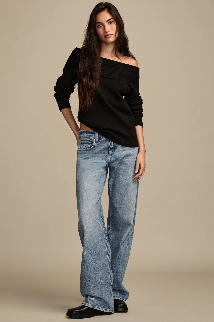 LUCKY LEGEND BOWS BAGGY WIDE LEG - Lucky Brand Outlet
