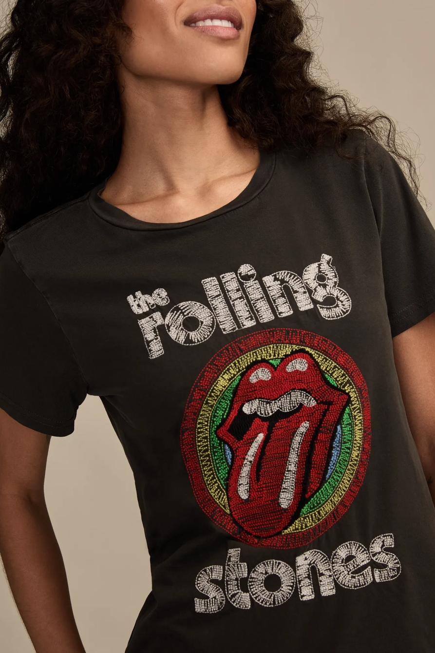 ROLLING STONES CIRCLE LIPS CLASSIC CREW - Lucky Brand Outlet