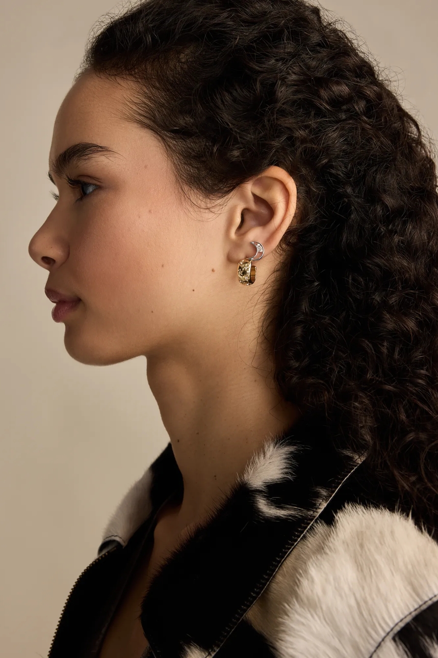 STAR AND MOON STUD AND HOOP EARRING SET - Lucky Brand Outlet