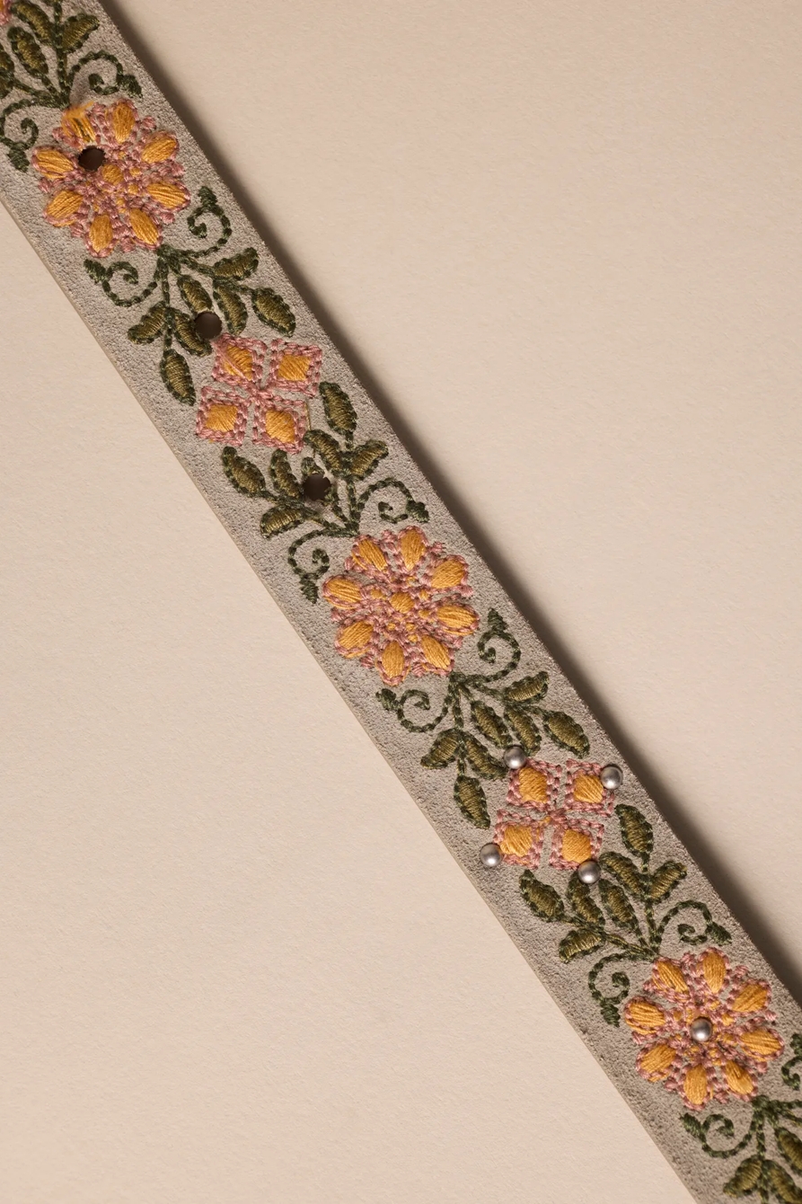 FLORAL AND VINES STUDDED BELT - Lucky Brand Outlet