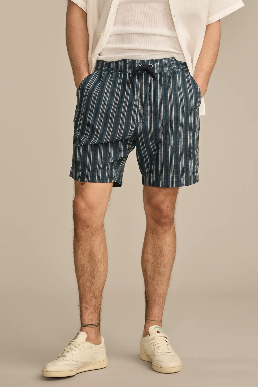 7 INCH STRIPED PULL ON SHORT - Lucky Brand Outlet