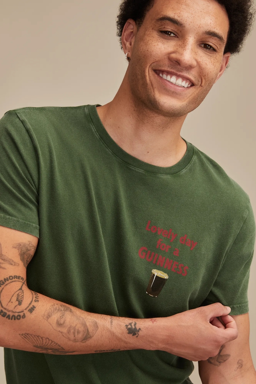 GUINNESS AT HOME TEE - Lucky Brand Outlet