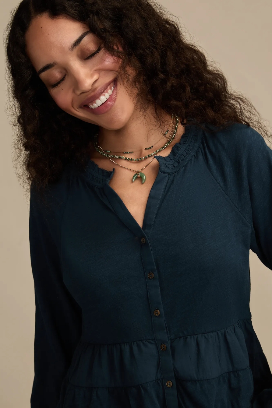 TIERED RUFFLE TOP - Lucky Brand Outlet