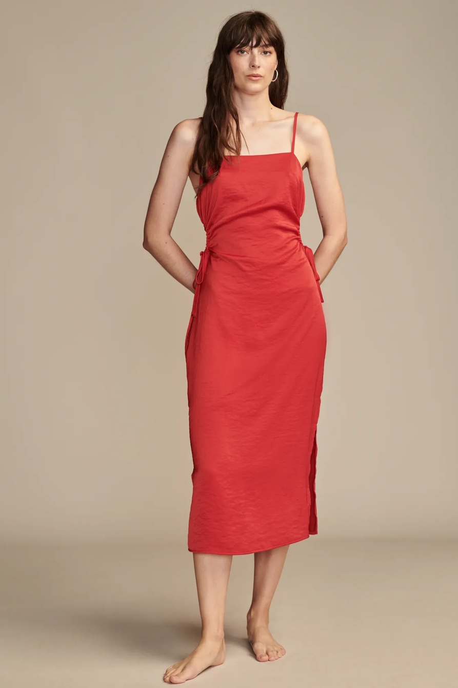 SQUARE NECK CUT OUT DRESS - Lucky Brand Outlet