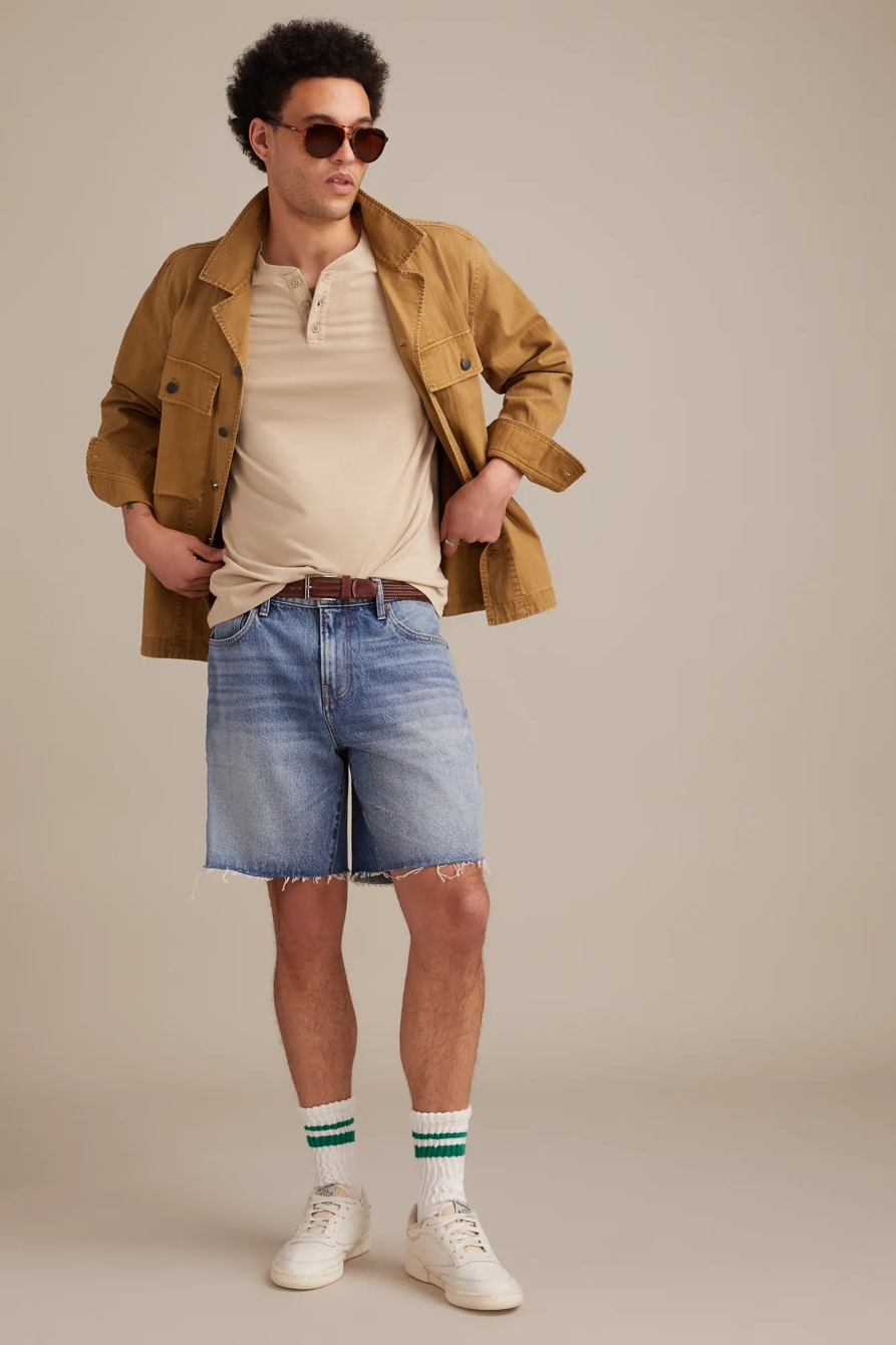 SUPIMA SHORT SLEEVE HENLEY - Lucky Brand Outlet