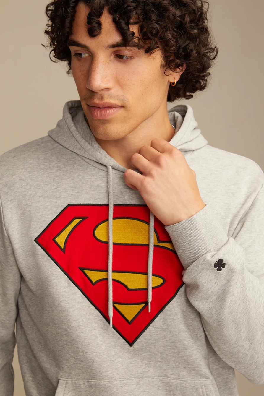 SUPERMAN LOGO HOODIE - Lucky Brand Outlet