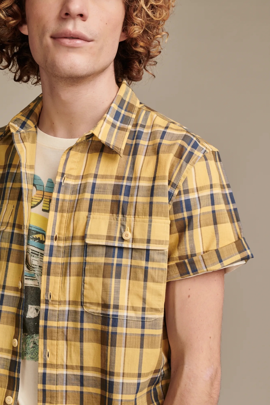 PLAID SHORT SLEEVE SHIRT - Lucky Brand Outlet