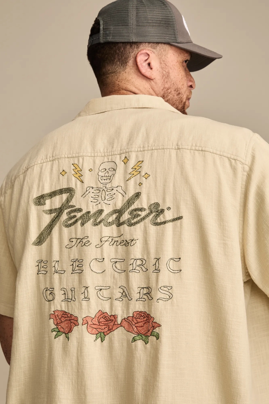 BIG & TALL FENDER CLUB SHORT SLEEVE SHIRT - Lucky Brand Outlet