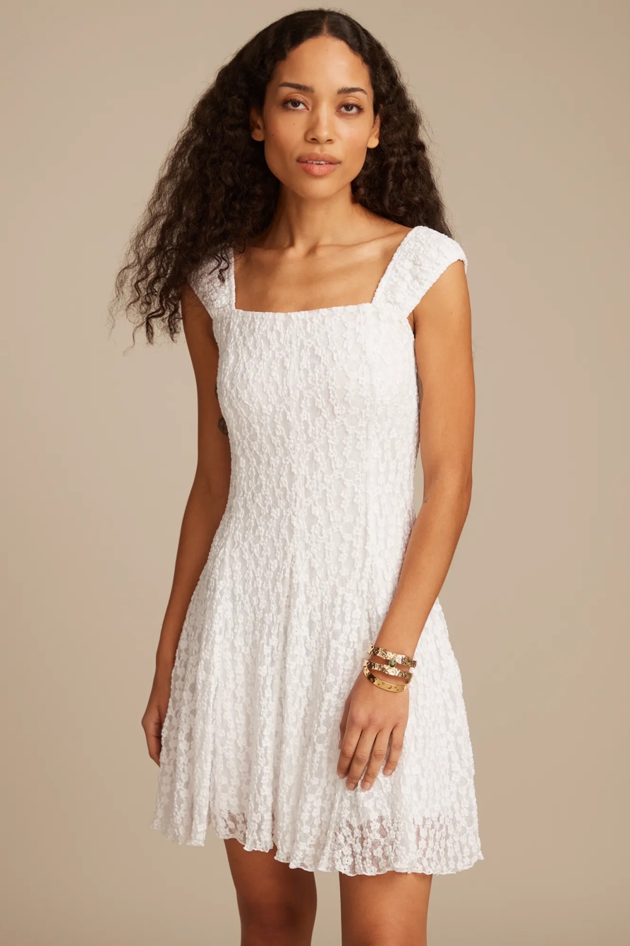 FLORAL MESH MINI DRESS - Lucky Brand Outlet