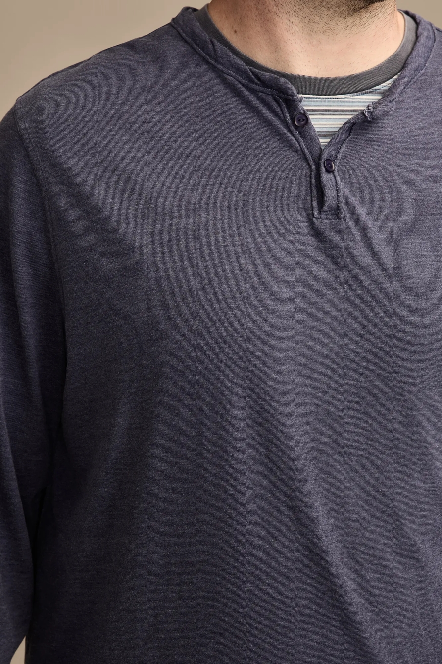 BIG & TALL VENICE BURNOUT LONG SLEEVE TEE - Lucky Brand Outlet