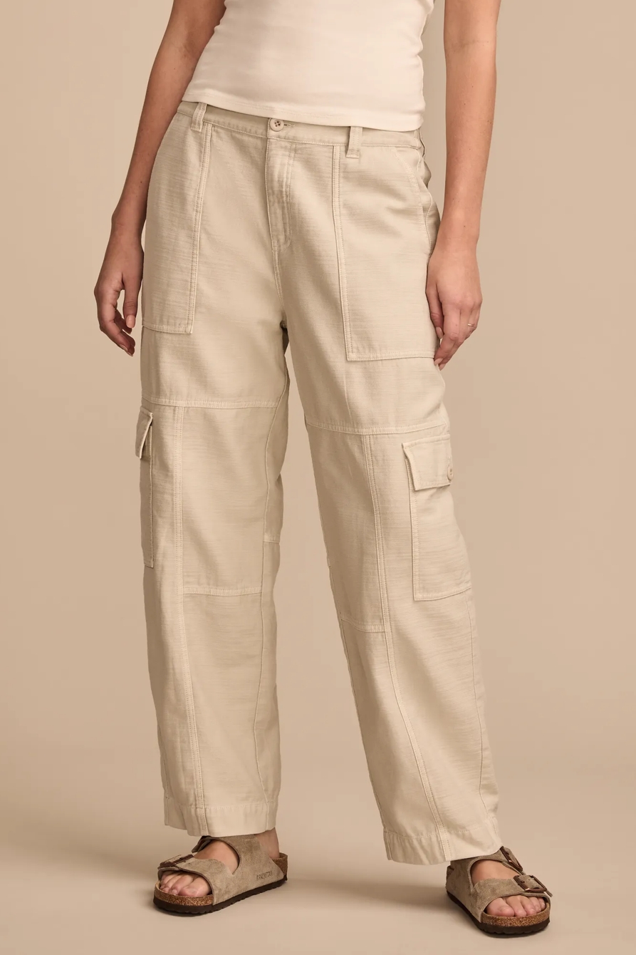 STRAIGHT LEG SLUB CARGO PANT - Lucky Brand Outlet