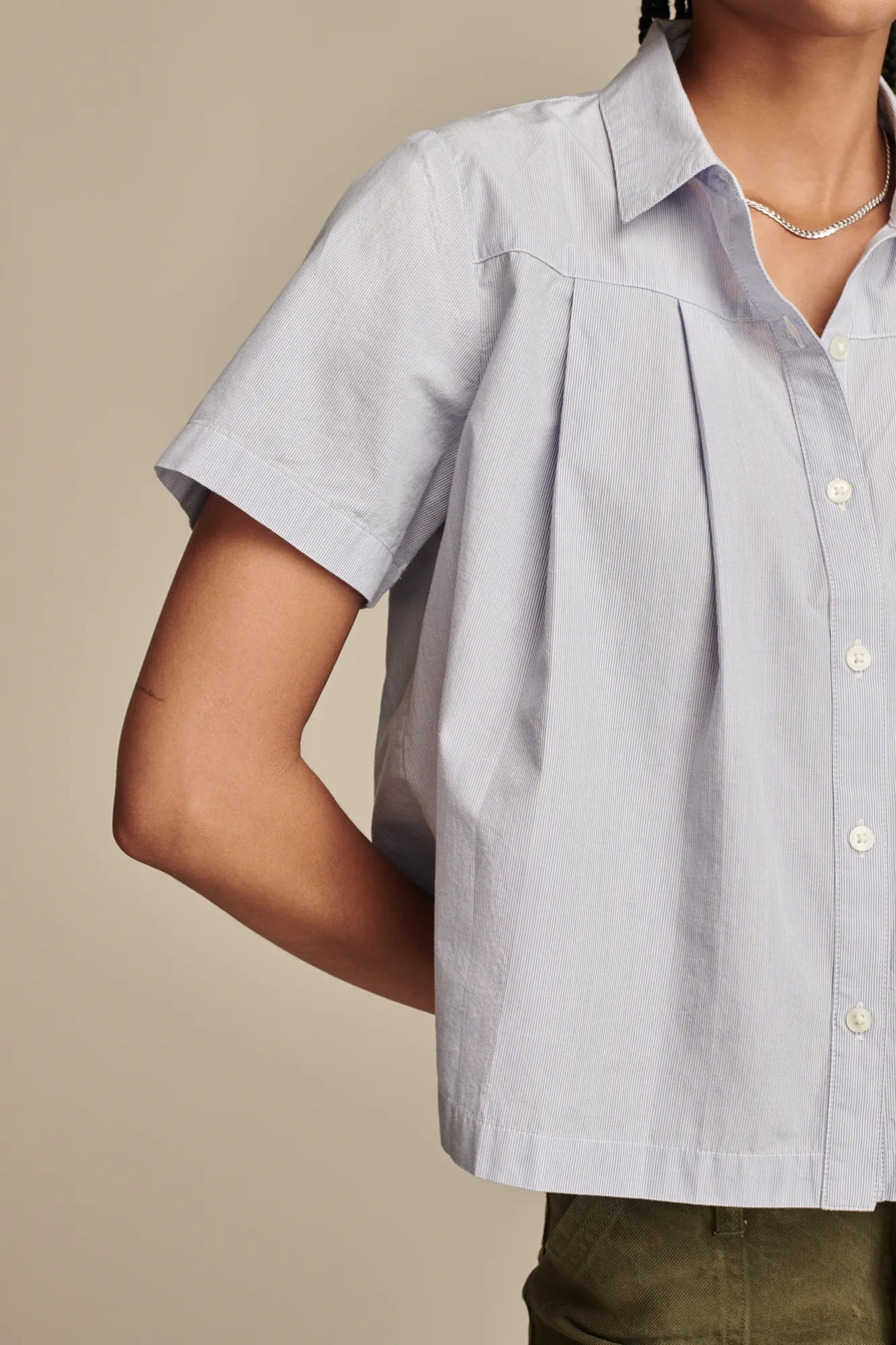 PLEATED BUTTON-DOWN SHIRT - Lucky Brand Outlet