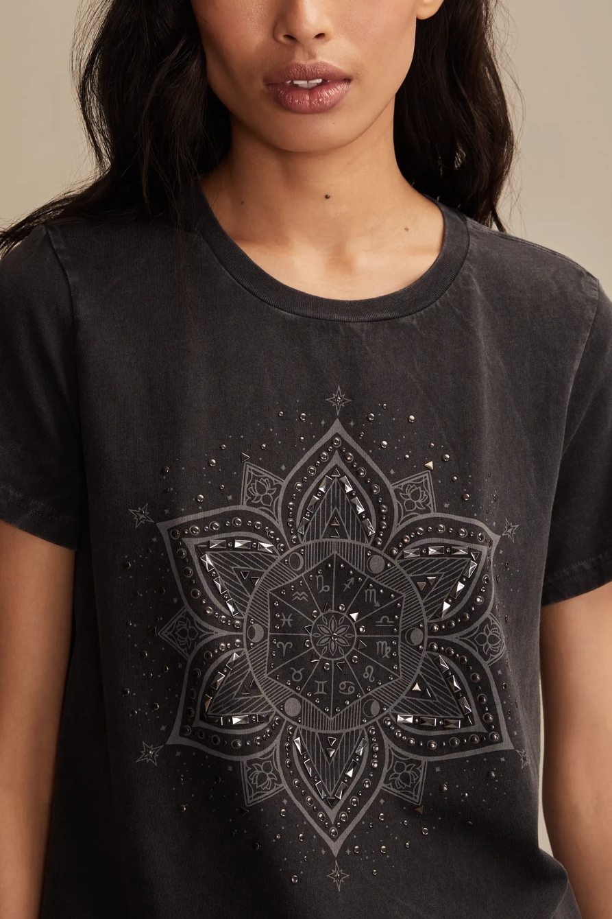ZODIAC STUDDED LOTUS CLASSIC CREW - Lucky Brand Outlet