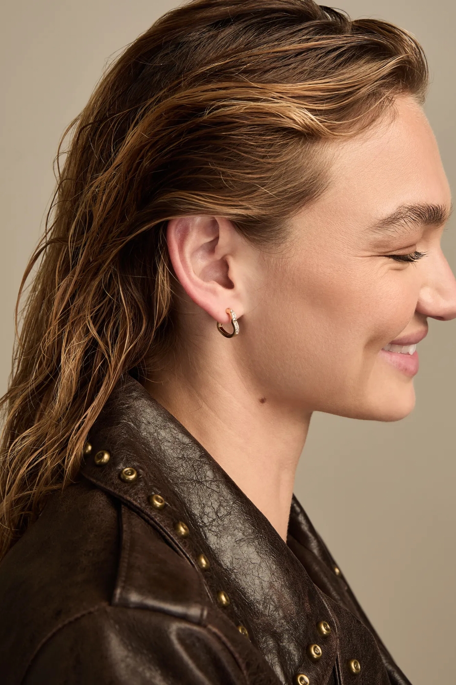 HEART HOOP AND STUD EARRING SET - Lucky Brand Outlet