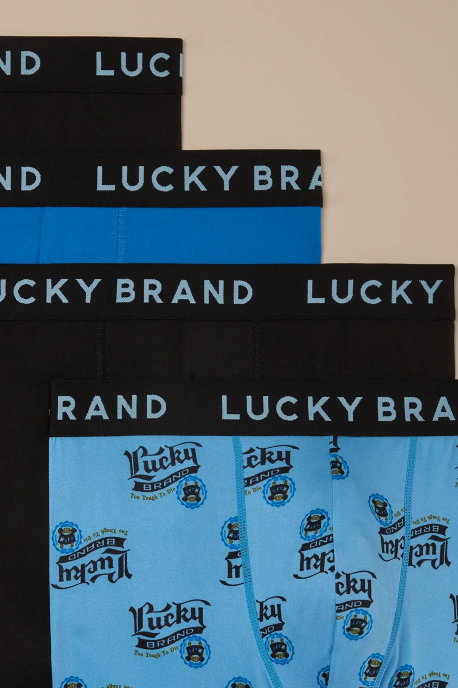 4 PACK SOFT BOXER BRIEFS - Lucky Brand Outlet