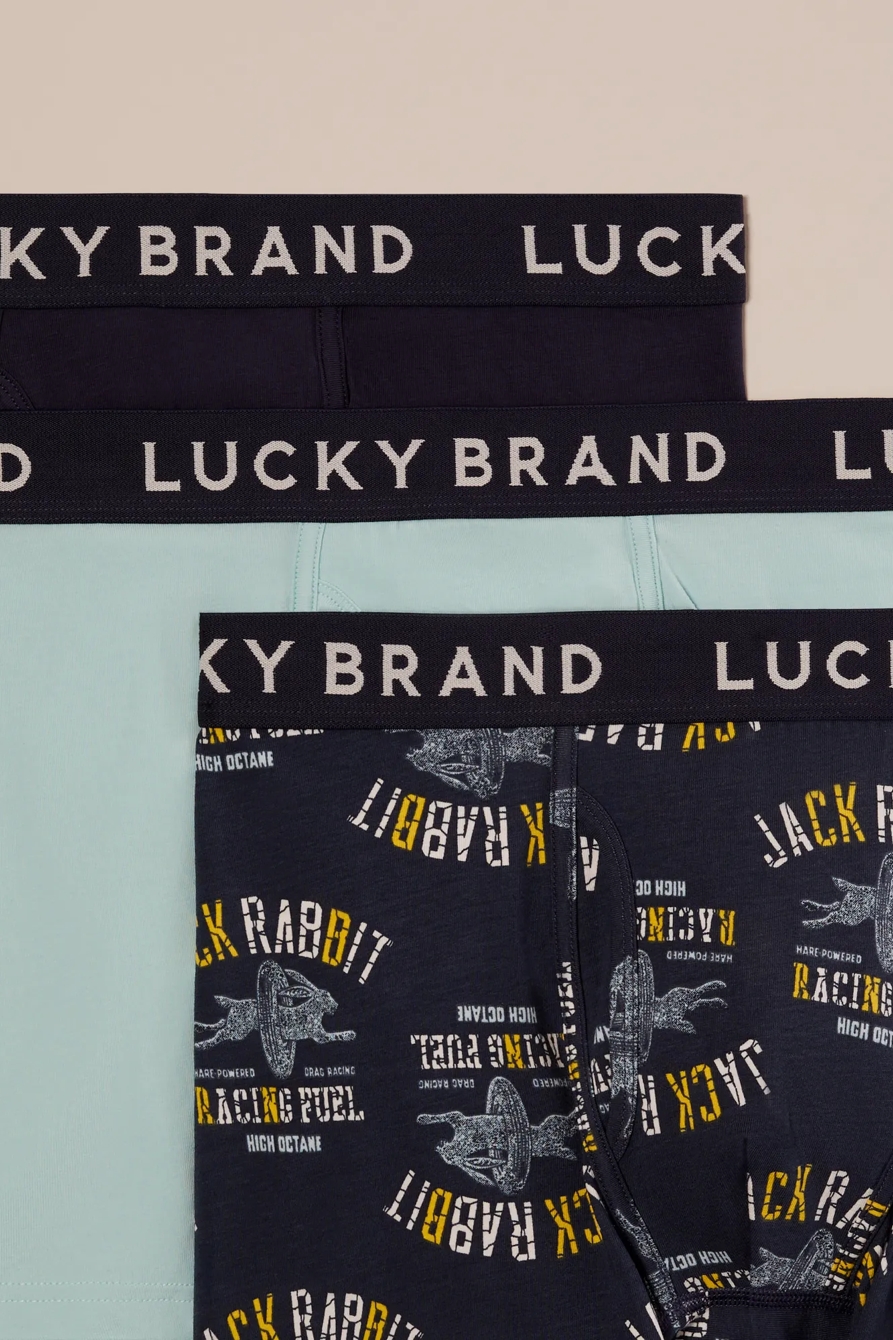 3 PACK STRETCH BOXER BRIEFS - Lucky Brand Outlet
