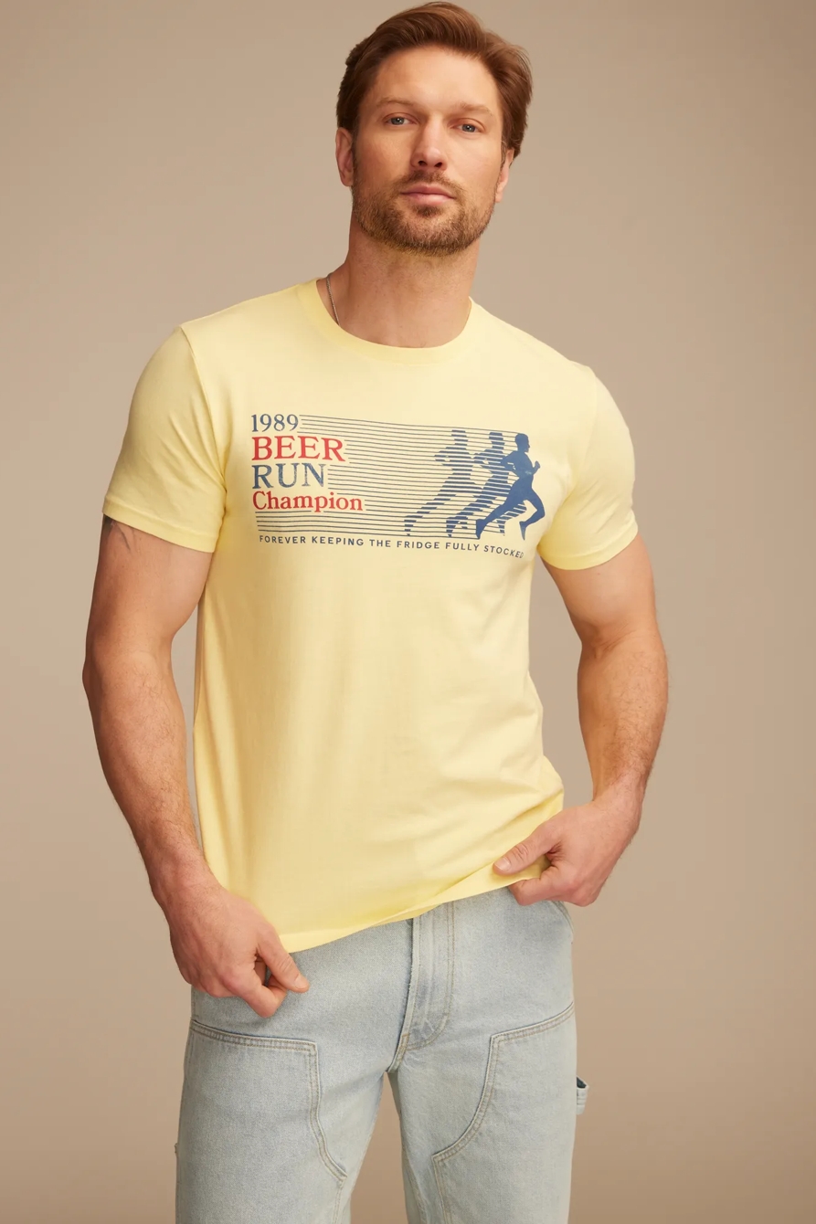 BEER RUN CHAMPION TEE - Lucky Brand Outlet