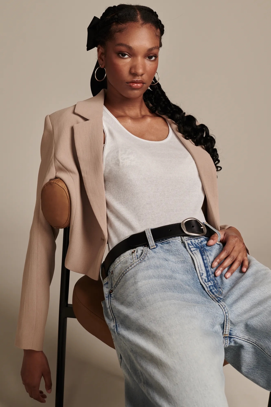 CROPPED BLAZER - Lucky Brand Outlet