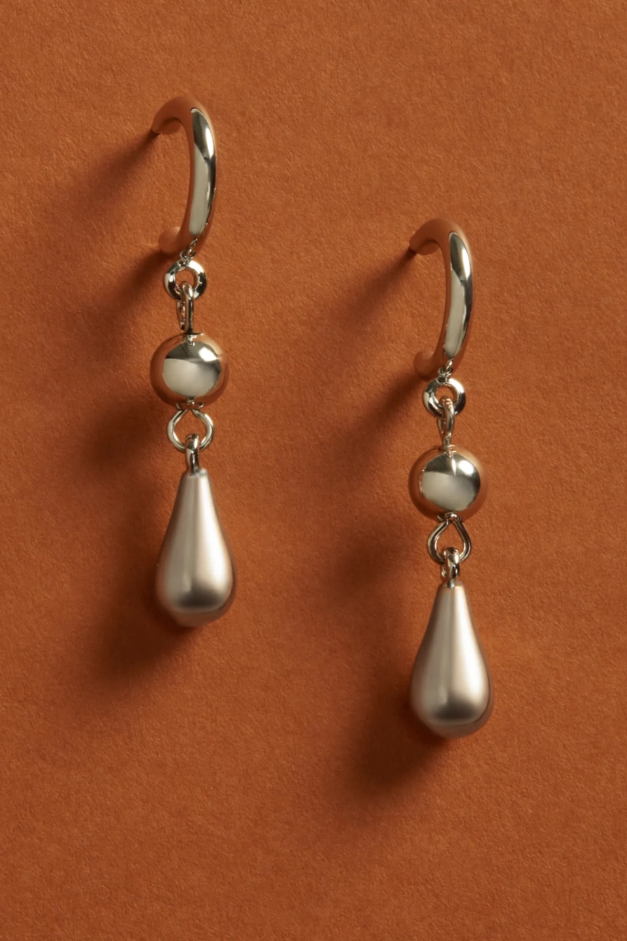 BALL AND TEARDROP HOOP EARRINGS - Lucky Brand Outlet