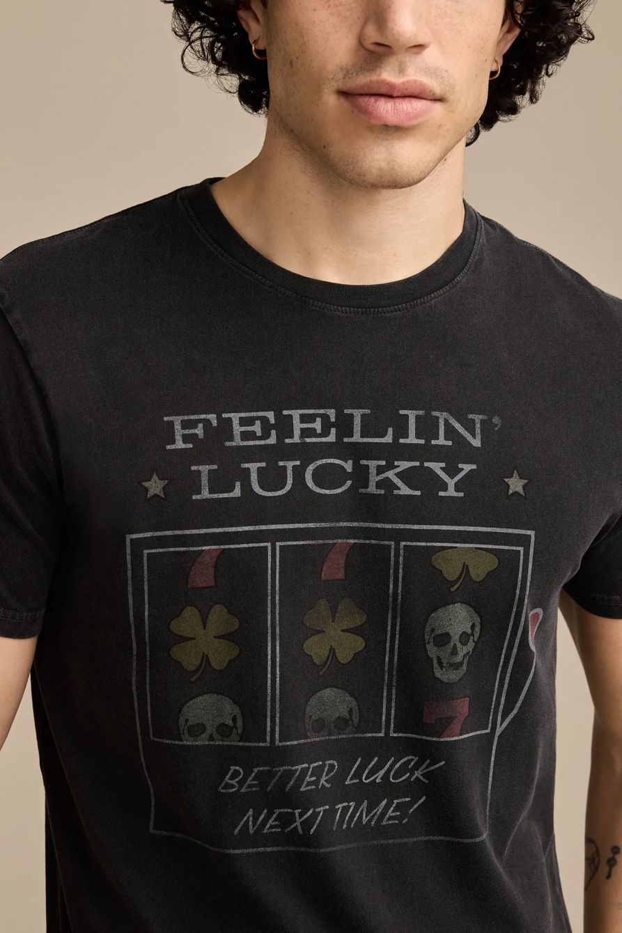 FEELIN LUCKY SLOT MACHINE TEE - Lucky Brand Outlet