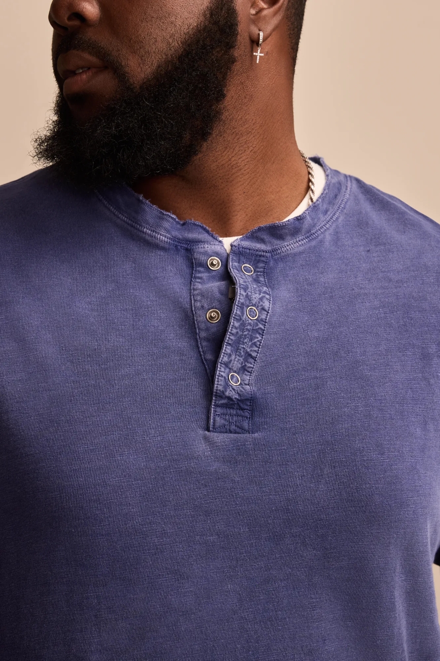 BIG & TALL WEEKEND SLUB JERSEY LONG SLEEVE HENLEY - Lucky Brand Outlet