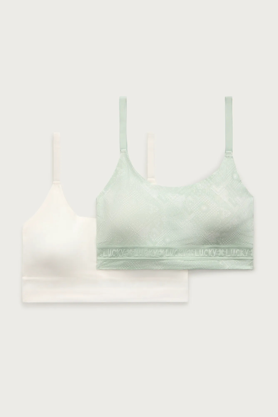 2HGR PLUS BRUSH MICRO LOUNGE BRA - Lucky Brand Outlet