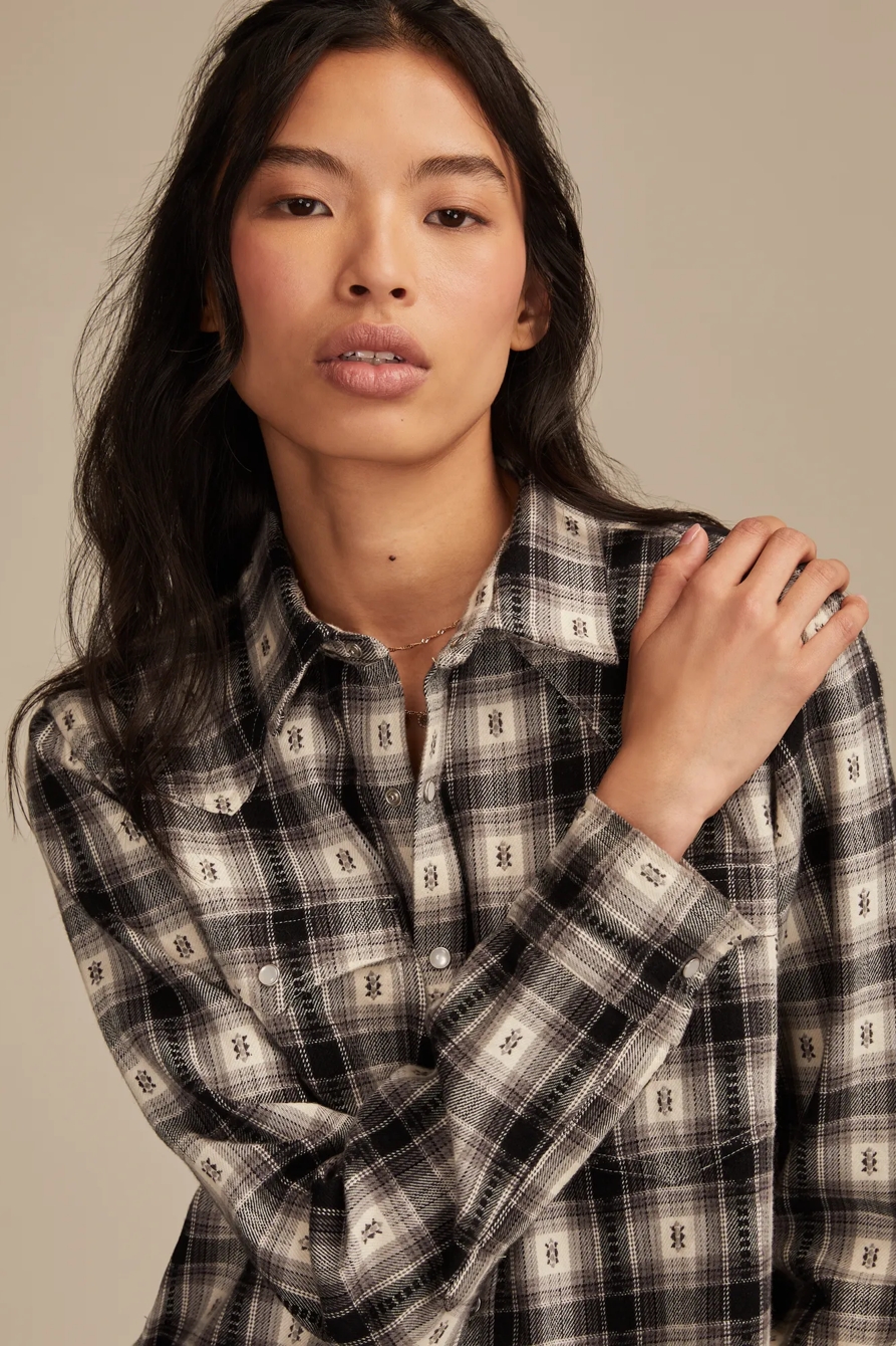 WESTERN FLANNEL BUTTON DOWN - Lucky Brand Outlet