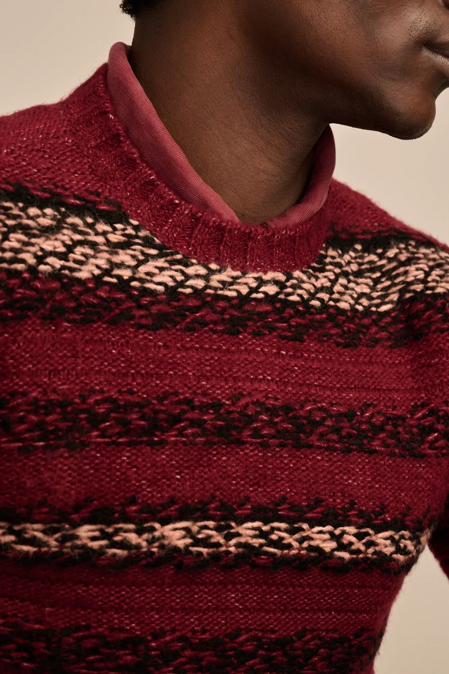 FAIR ISLE JACQUARD CREW NECK SWEATER - Lucky Brand Outlet