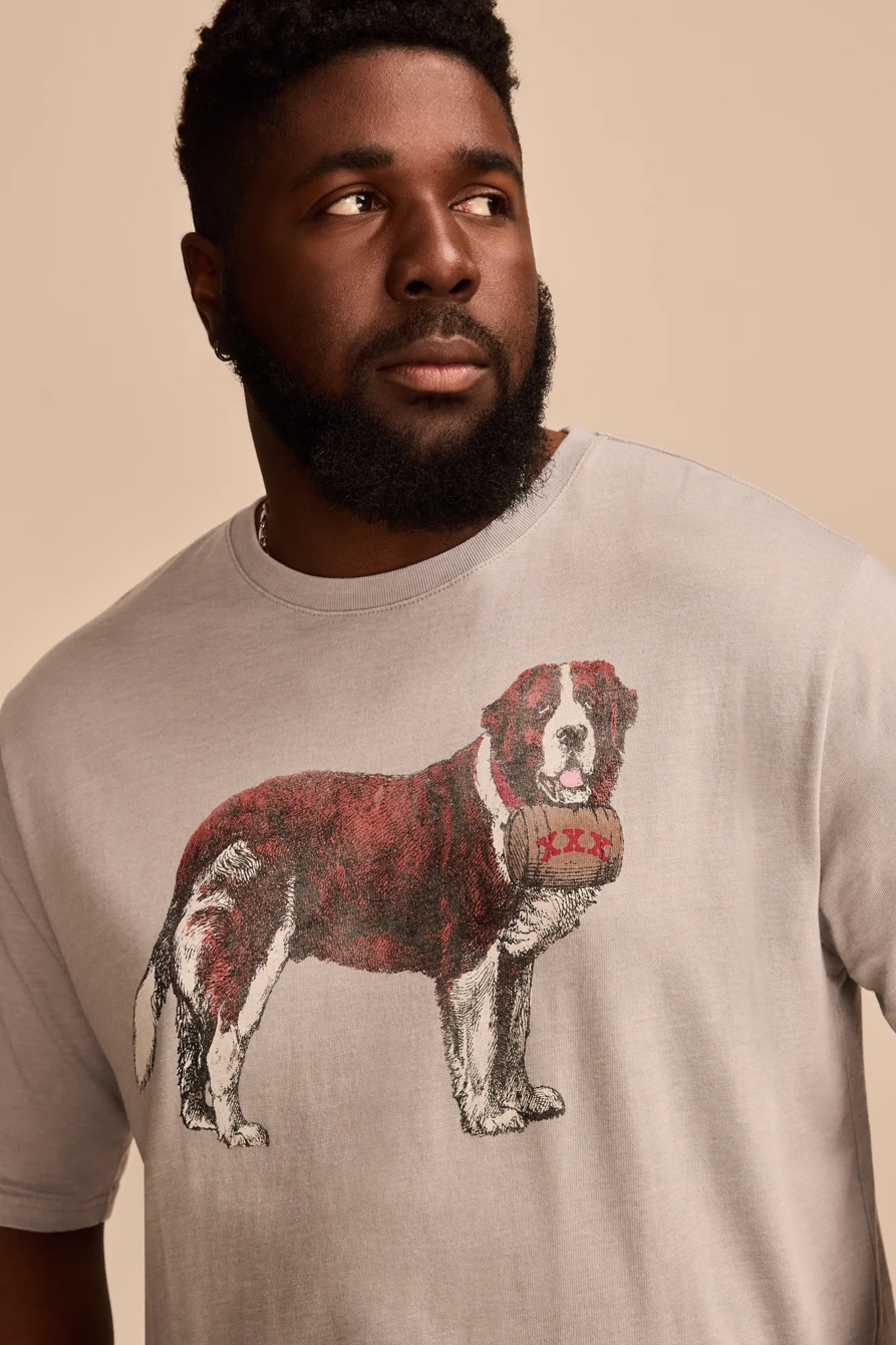 BIG & TALL ST BERNARD TEE - Lucky Brand Outlet