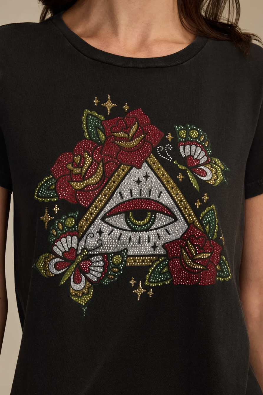 TATTOO PYRAMID EYE CLASSIC CREW - Lucky Brand Outlet