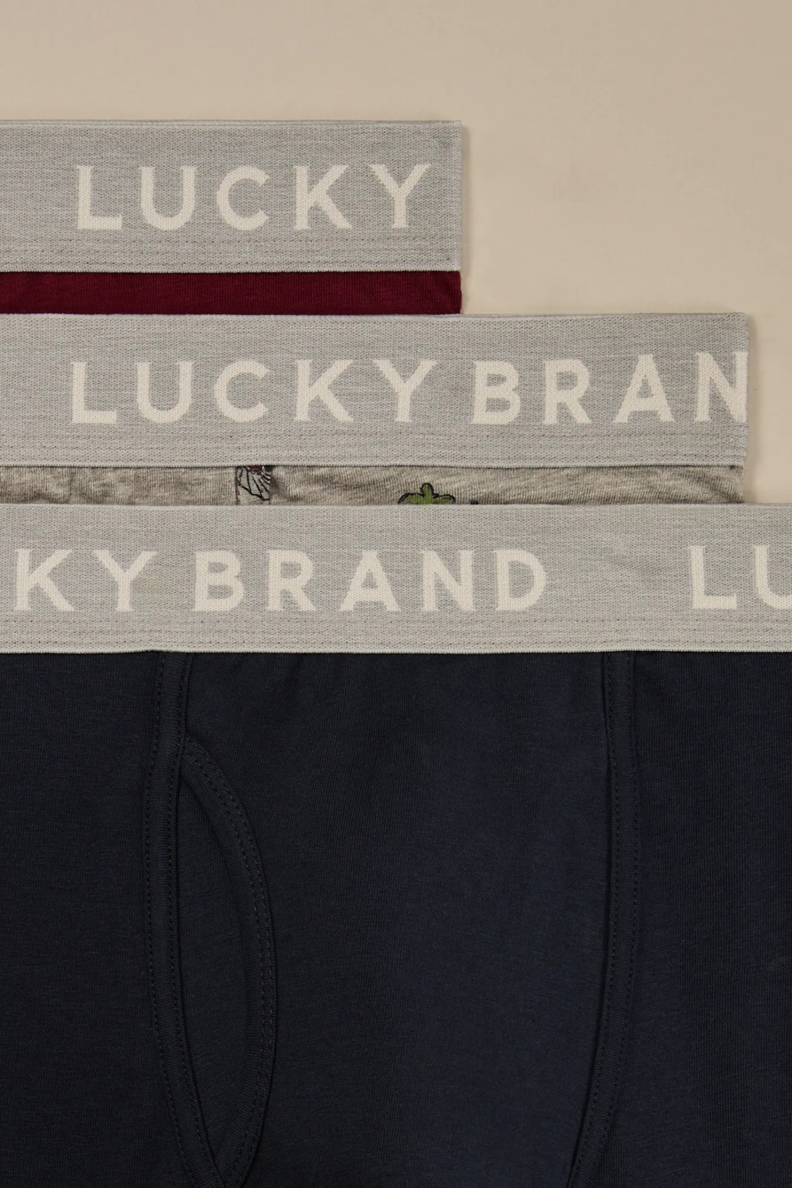 3 PACK STRETCH BOXER BRIEFS - Lucky Brand Outlet