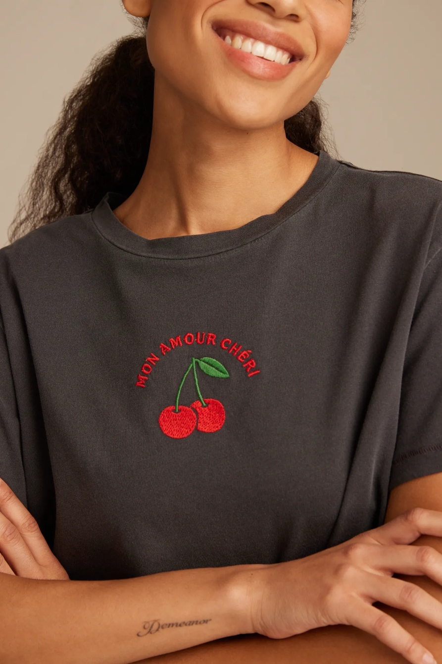 MON CHERI CLASSIC CROP TEE - Lucky Brand Outlet