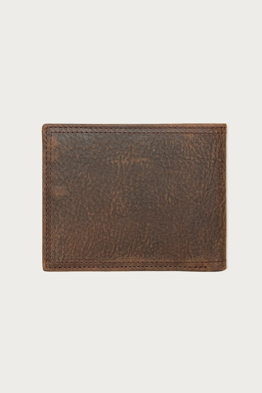Double Stitched Leather Bifold Wallet - Lucky Brand Outlet