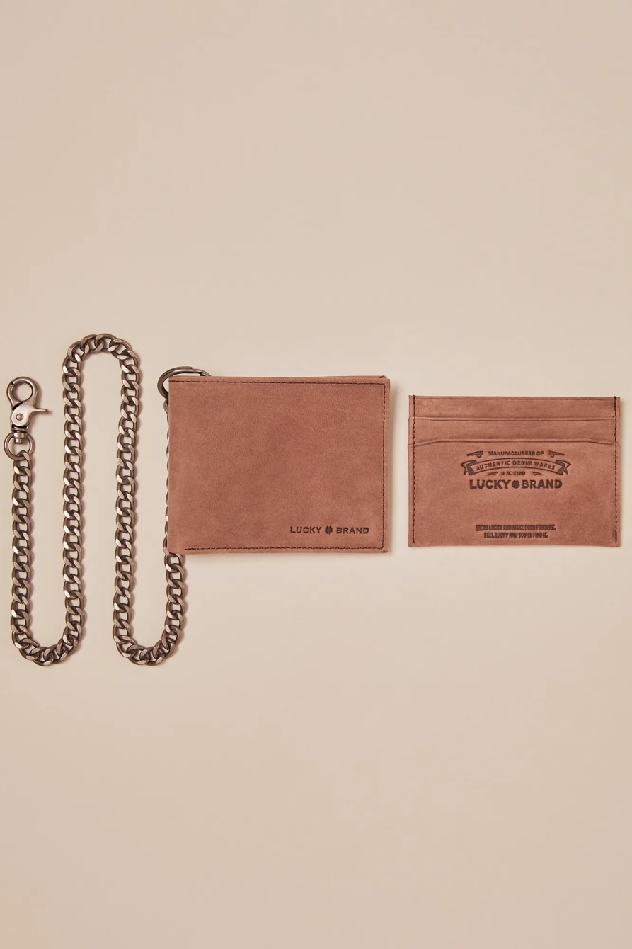 WALLET, CARD HOLDER AND LOOP CHAIN GIFT SET - Lucky Brand Outlet