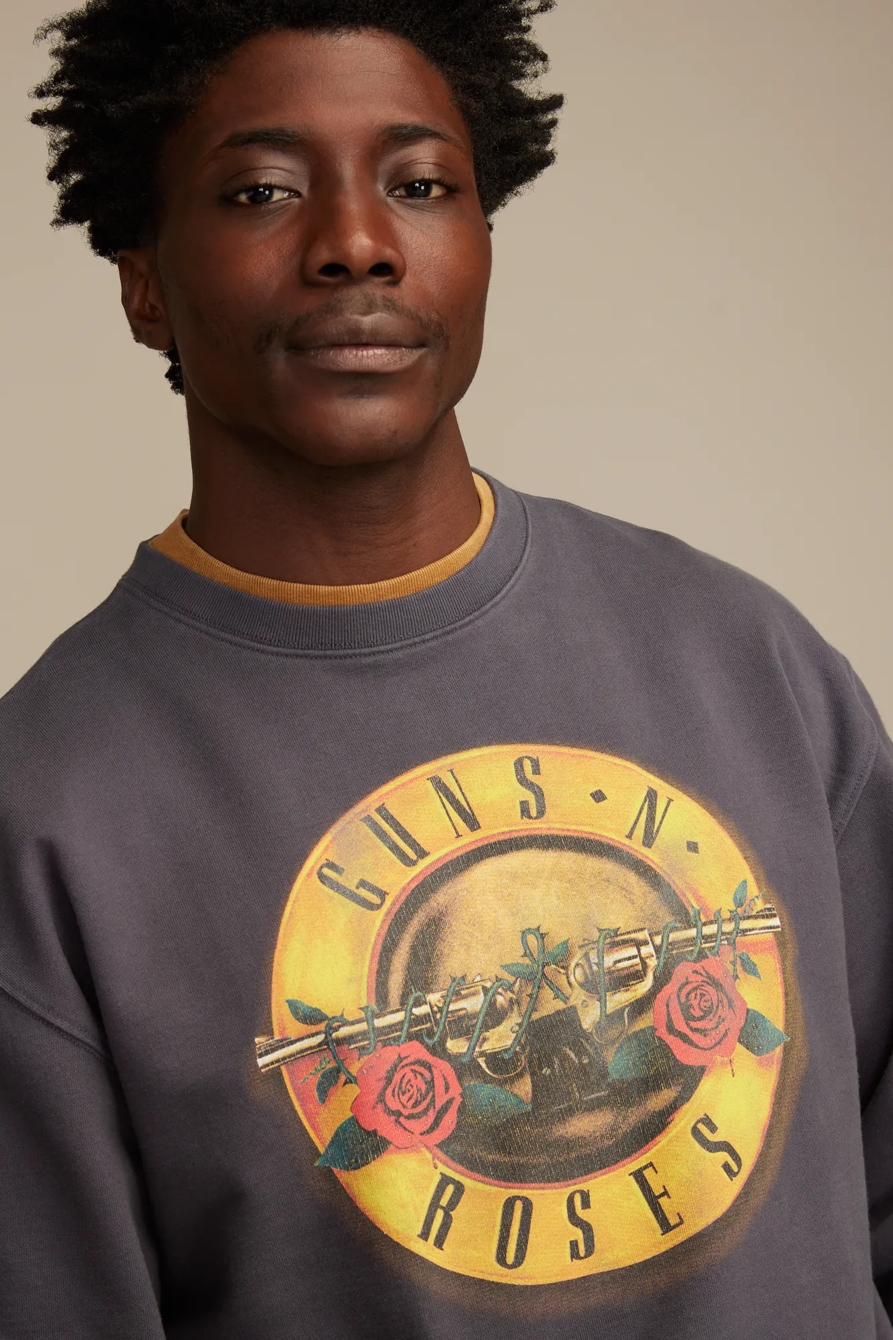 GUNS N ROSES CREW SWEATSHIRT - Lucky Brand Outlet