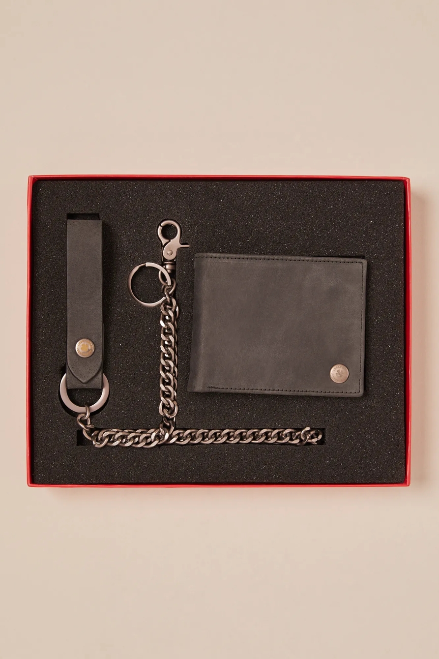 WALLET AND KEY CHAIN GIFT SET - Lucky Brand Outlet