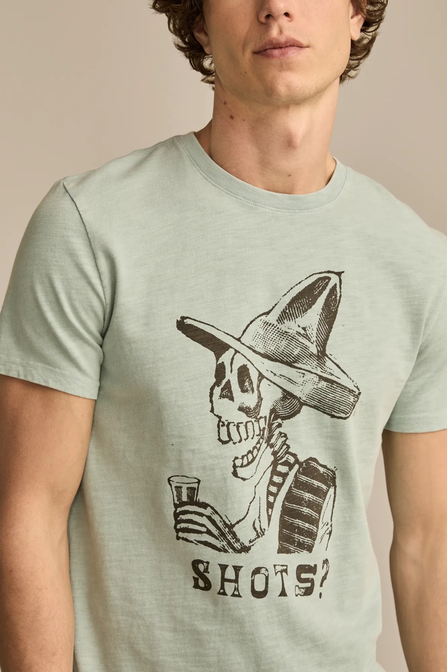 SHOTS SKELETON TEE - Lucky Brand Outlet