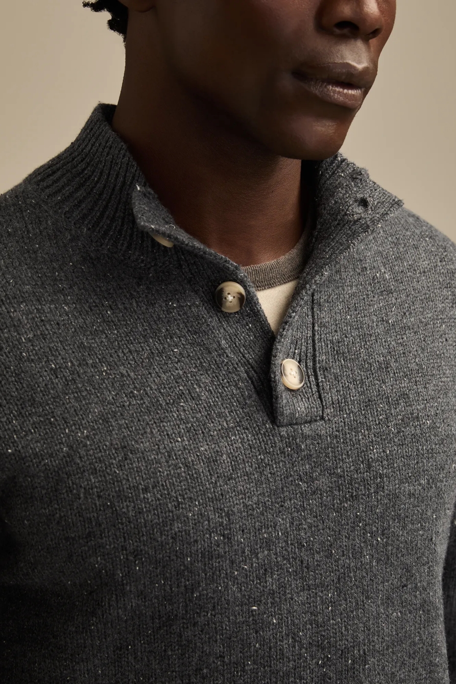 Mock Neck Henley Sweater - Lucky Brand Outlet
