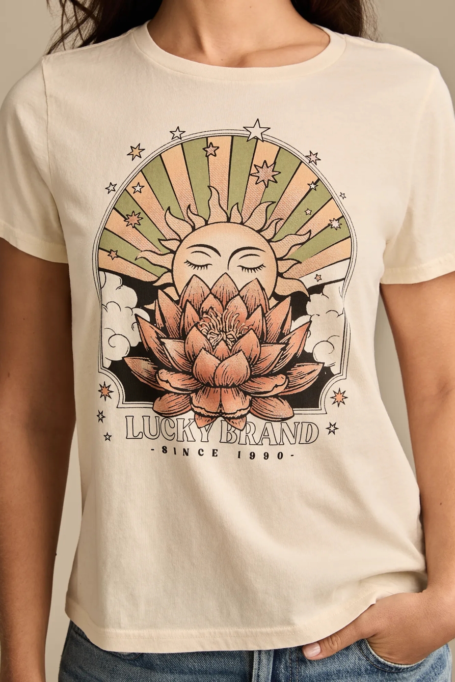 LOTUS SUN CLASSIC CREW - Lucky Brand Outlet