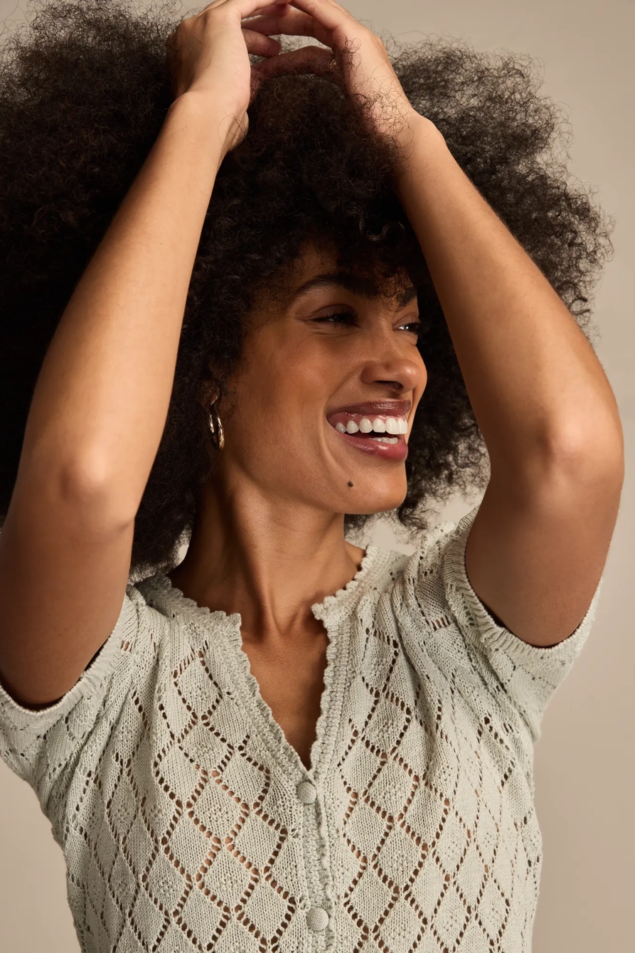 PUFF SLEEVE CARDIGAN - Lucky Brand Outlet