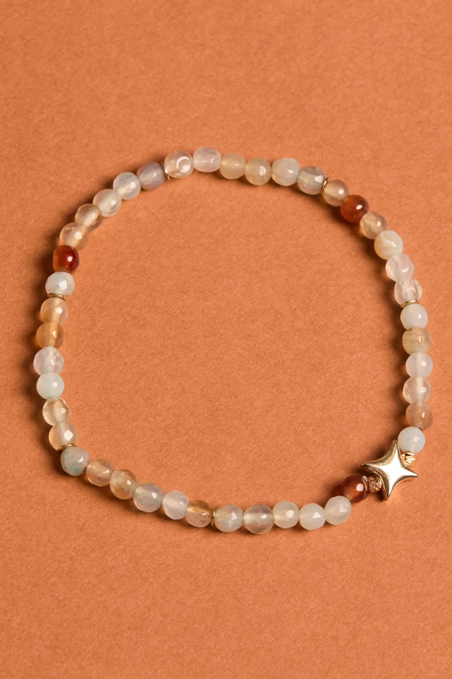 NEUTRAL BEADED STRETCH BRACELET - Lucky Brand Outlet