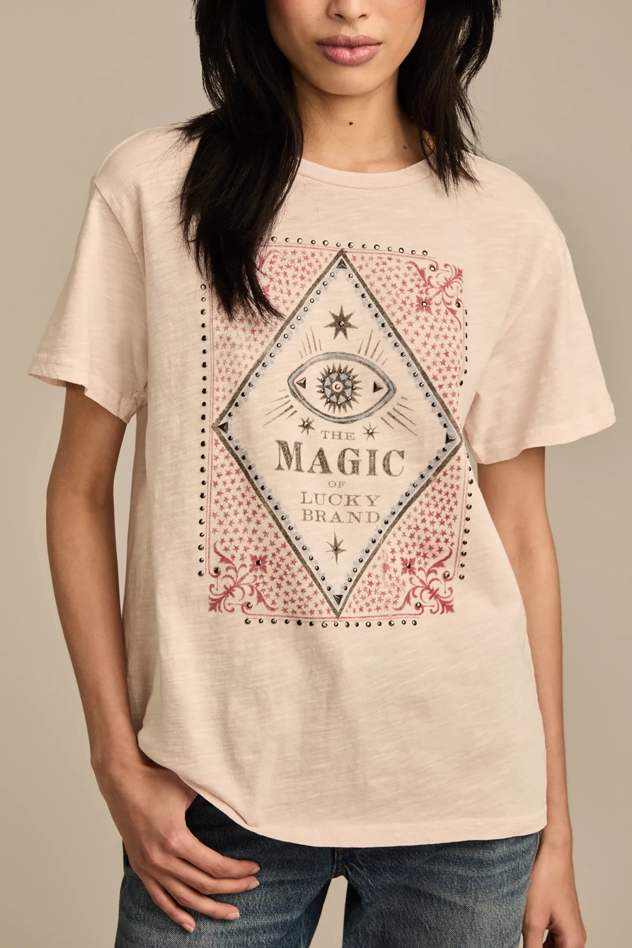 MAGIC EYE BOYFRIEND TEE - Lucky Brand Outlet