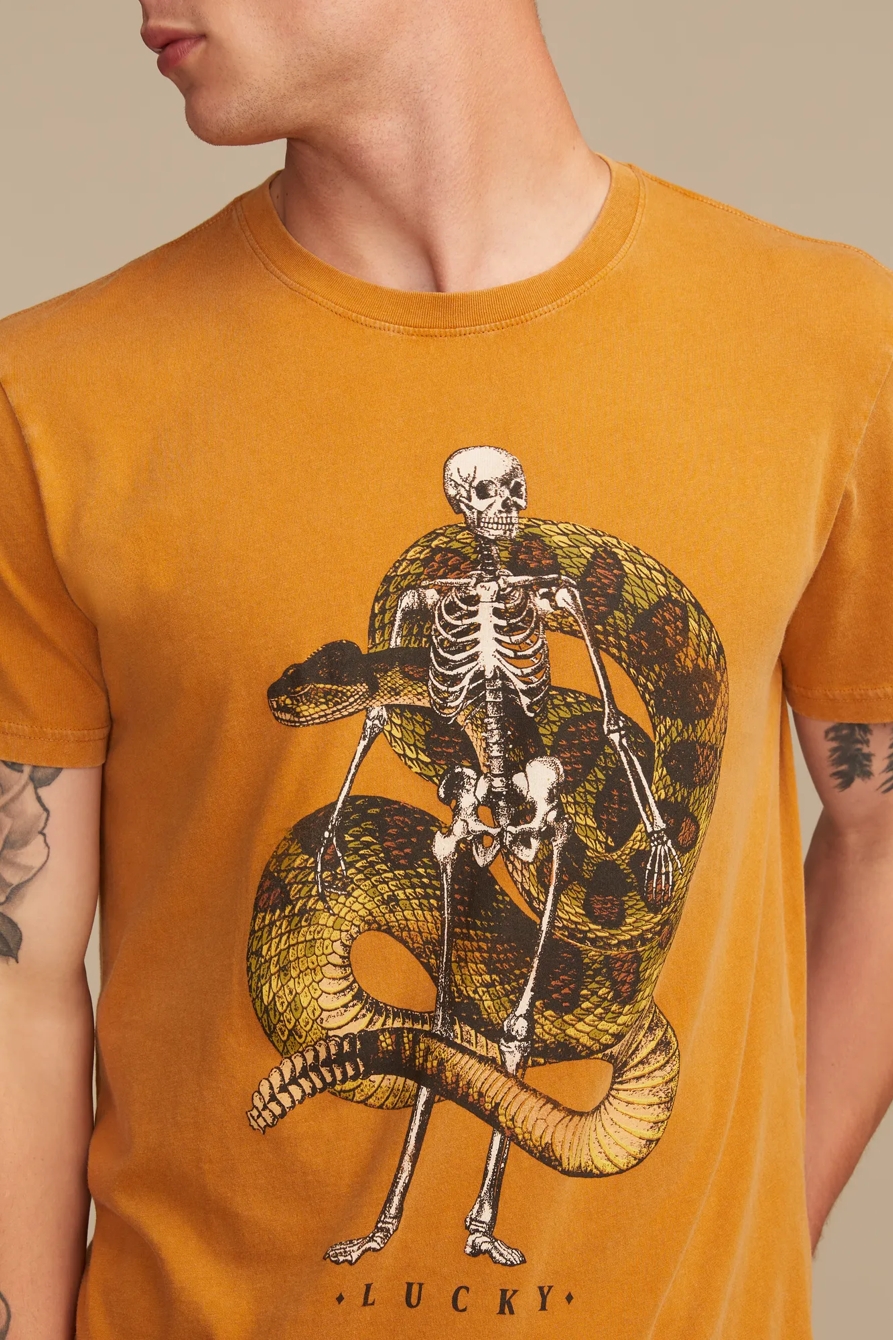 LIVE FAST SKELETON TEE - Lucky Brand Outlet