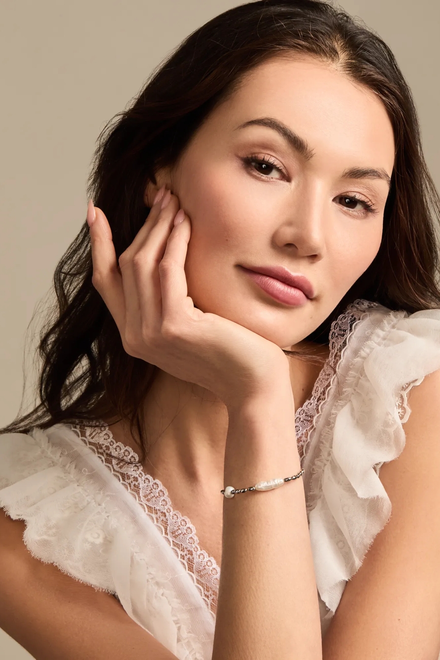 PEARL & SILVER BEAD BRACELET - Lucky Brand Outlet