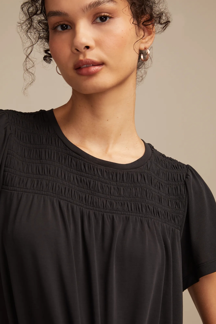 SMOCKED SANDWASH TOP - Lucky Brand Outlet