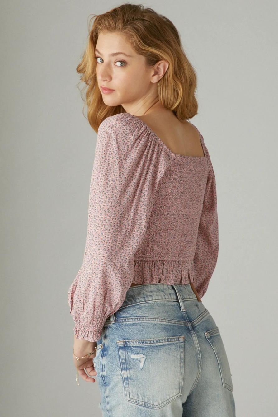 BUTTON FRONT TOP - Lucky Brand Outlet