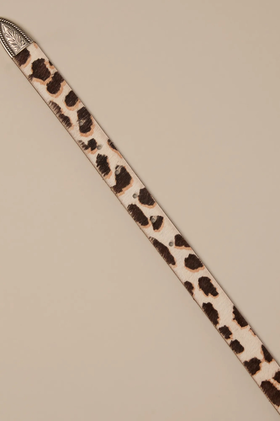 COW HAIRCALF WESTERN BELT - Lucky Brand Outlet