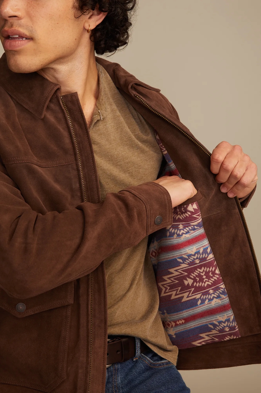 SUEDE RANCH JACKET - Lucky Brand Outlet
