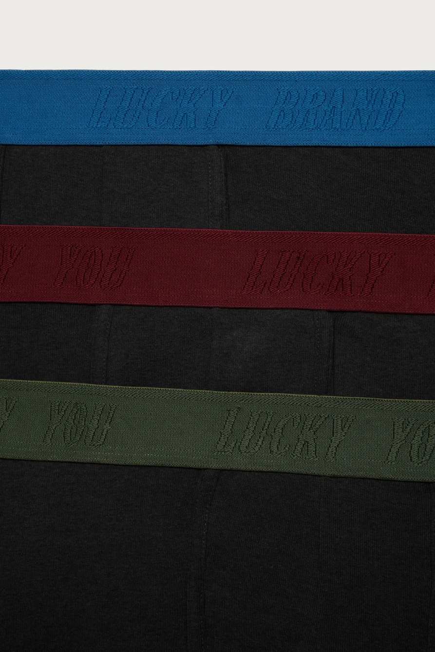 3 PACK COTTON VISCOSE BOXER BRIEFS - Lucky Brand Outlet