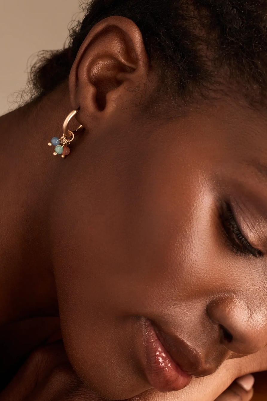 HOOP MULTI CHARM EARRINGS - Lucky Brand Outlet